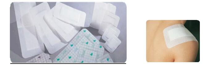 Medical non-woven self-adhesive dressing Type